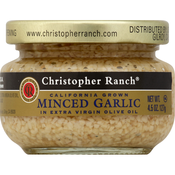 Christopher Ranch Christopher Ranch Garlic, in Extra Virgin Olive Oil, Minced Same-Day ...