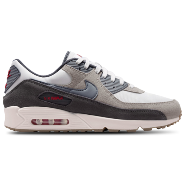 Nike Men's Air Max 90 Premium Running Shoes, Size 8.5 - College Grey/Summit White/Particle Grey