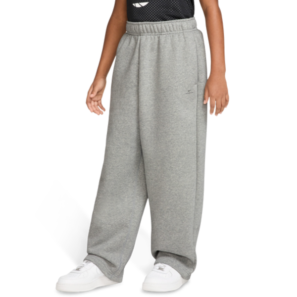 Nike Boys' Grade School Standard Fleece Pant, S - Black/Gray