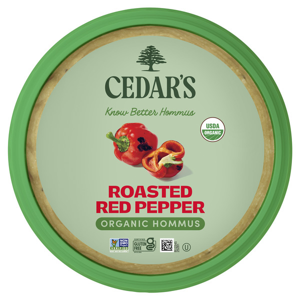 Cedar's Organic Roasted Red Pepper Hummus