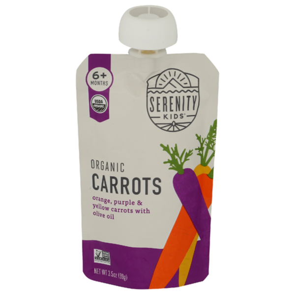 Serenity Kids Organic Orange Purple & Yellow Carrots Medley
