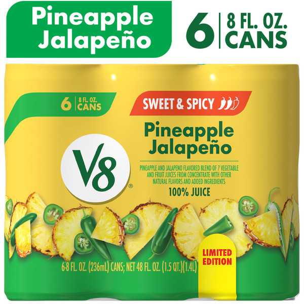 V8 Pineapple Jalapeno 100% Fruit and Vegetable Juice Same-Day