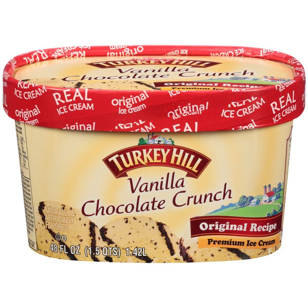 Turkey Hill Vanilla Chocolate Crunch Original Recipe Ice Cream (48 fl