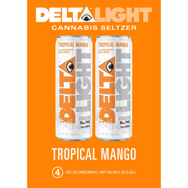 Delta Beverages Tropical Mango 5MG THC Drink Same-Day Delivery or