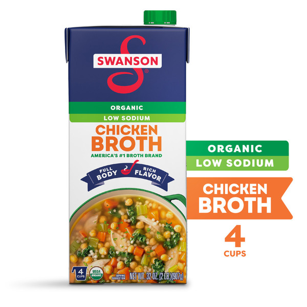 Swanson's Low Sodium Organic Chicken Broth