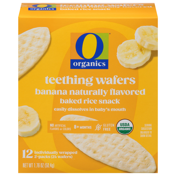 O Organics Banana Teething Wafers