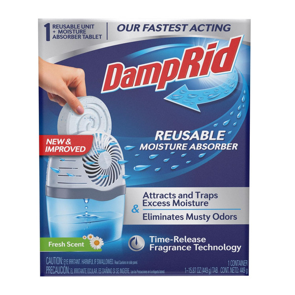 Damp Rid Moisture Absorber, Reusable, Fresh Scent