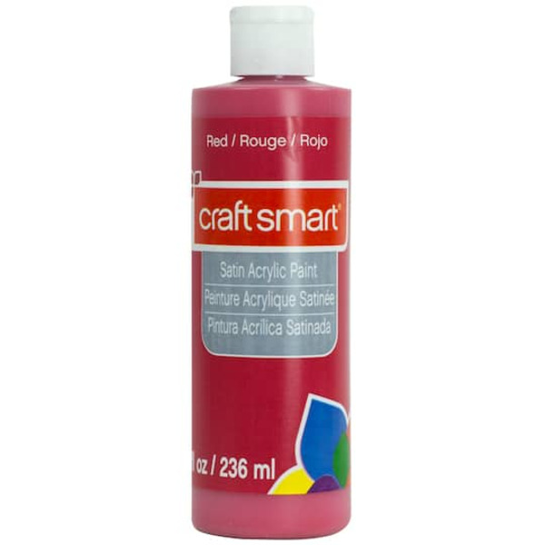Michaels Craft Smart Satin Acrylic Paint - Red Same-Day Delivery ...