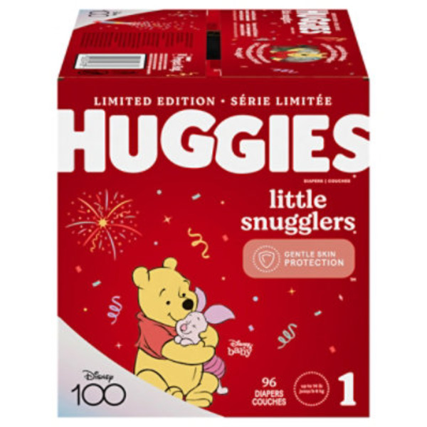 Huggies Little Snugglers Baby Diapers, Size 1 (8-14 lbs)