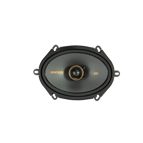 KICKER KS Series 2-Way Car Speakers With Polypropylene Cones, 6 x 8 Inch - Black