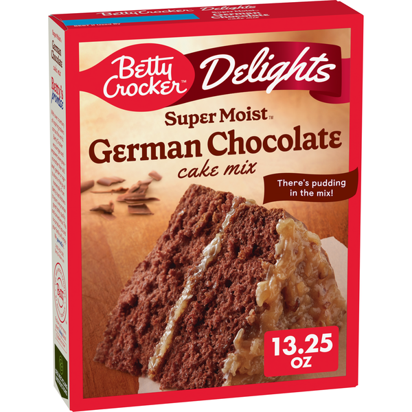 Betty Crocker Delights Super Moist German Chocolate Cake Mix Same