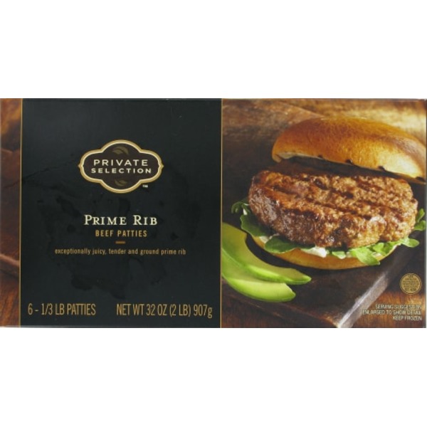Private Selection Prime Rib Beef Patties (6 ct) from Ralphs Instacart