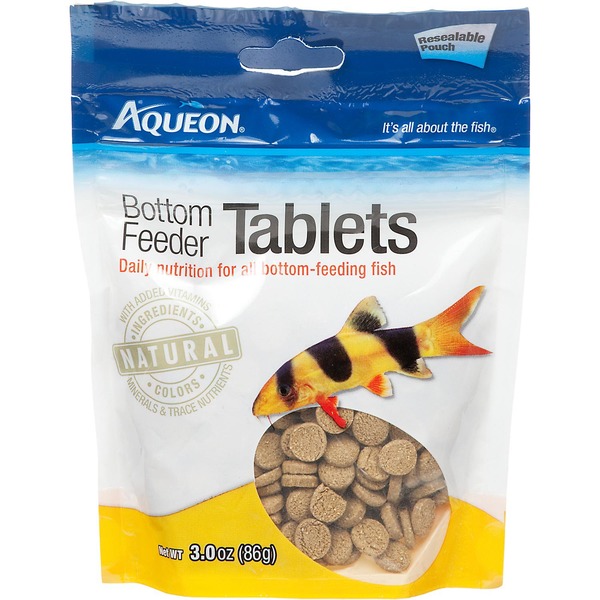 Aqueon Bottom Feeder Tablets Food For Bottom Feeding Fish 3 Oz