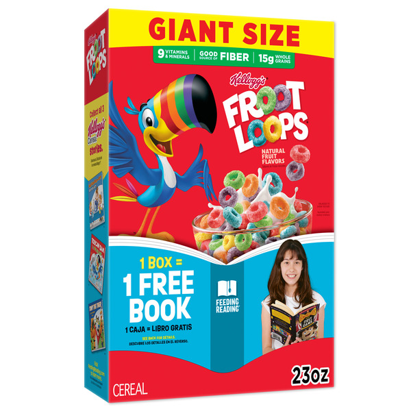 Kellogg's Froot Loops Breakfast Cereal Giant Size