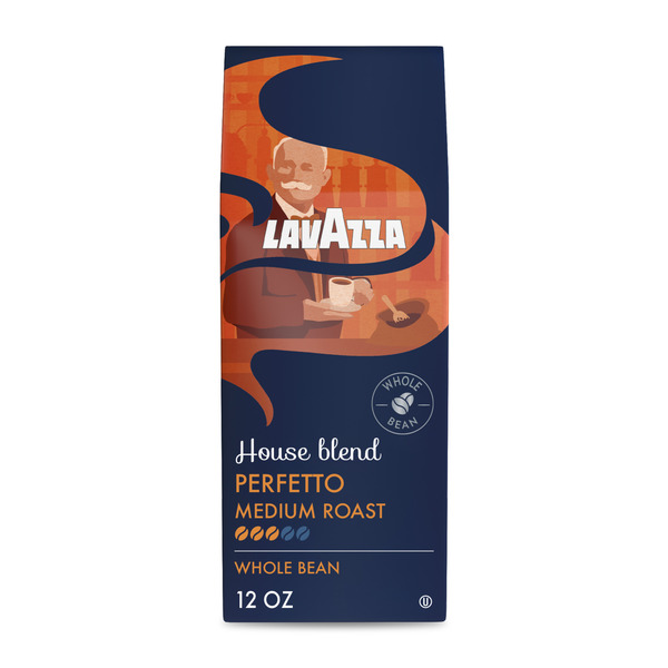 Lavazza House Blend Perfetto Medium Roast Whole Bean Coffee Same
