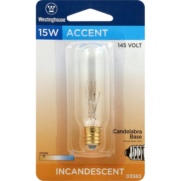 Westinghouse Light Bulb, Incandescent, 15 Watts (1 each) Instacart
