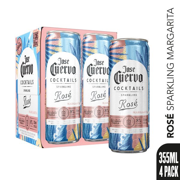 Jose Cuervo Sparkling Margarita Rose Cocktail Same-Day Delivery or