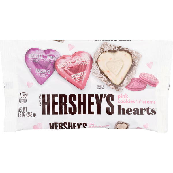 Safeway Hershey's Pink Cookies 'n' Creme Hearts Valentine's Day Candy