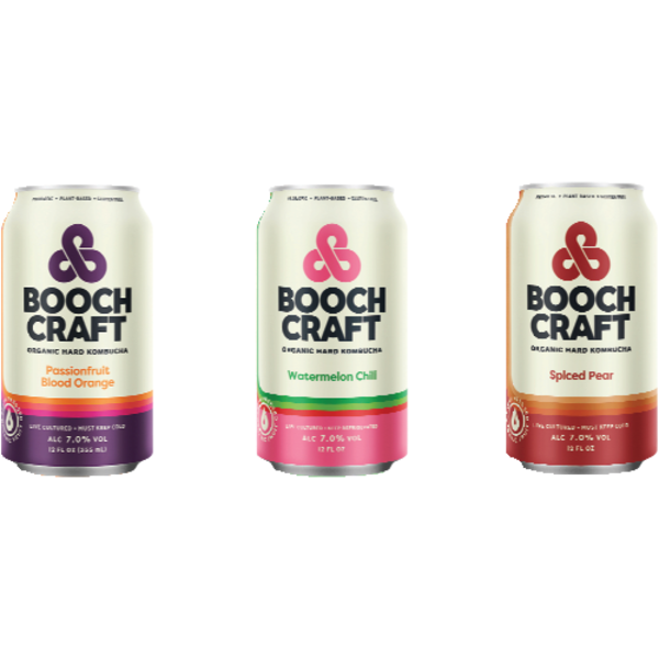 Booch Craft Rotating Seasonal Hard Kombucha 6 Pack Cans