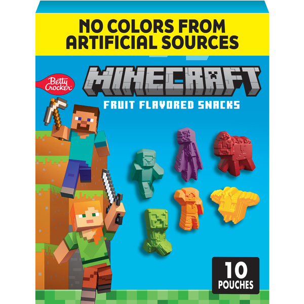 Betty Crocker Minecraft Gluten Free Assorted Fruit Flavored Snacks