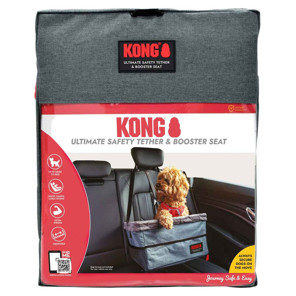 Kong Ultimate Safety Tether & Booster Car Seat for Dogs