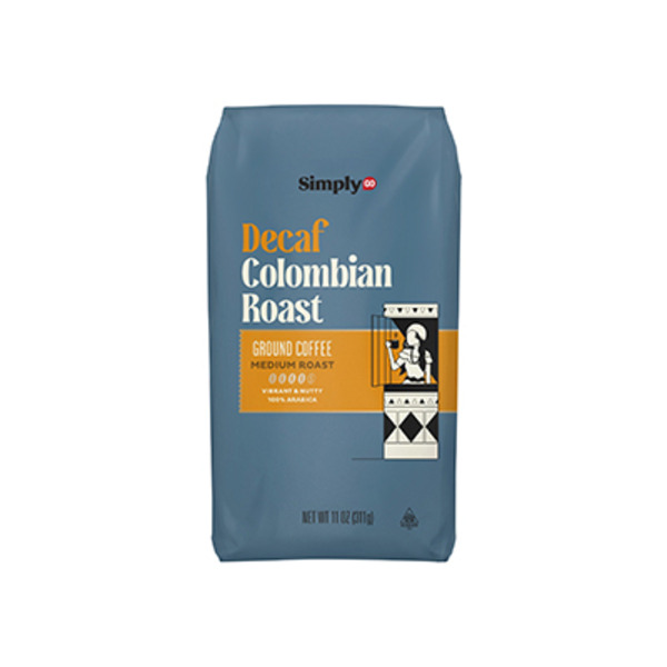 Simply Go Decaf Colombian Roast Ground Coffee