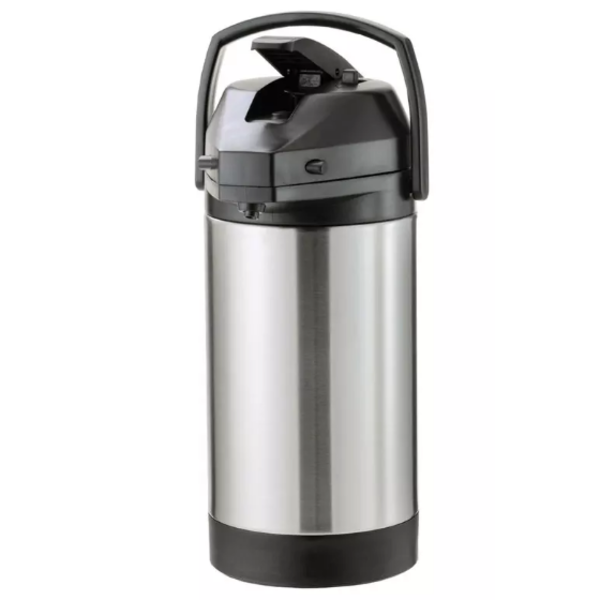 Eco-Air Slim Airpot, Pump Lever, Stainless Steel, Vacuum Insulated, 2.5 Liter