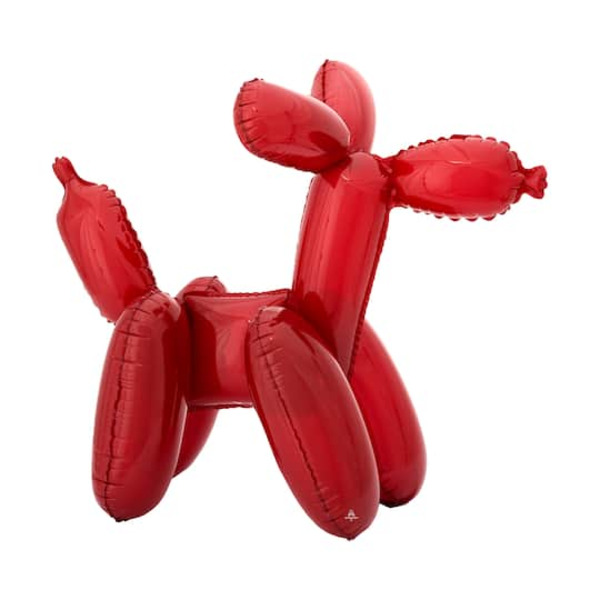 Amscan Anagram Dog Air BLN Balloon - Red