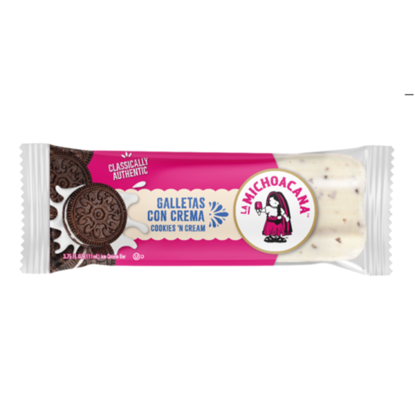 La Michoacana Cookies 'N Cream Ice Cream Bar Paleta Same-Day