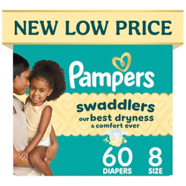 Pampers Swaddlers Diapers, Size S8