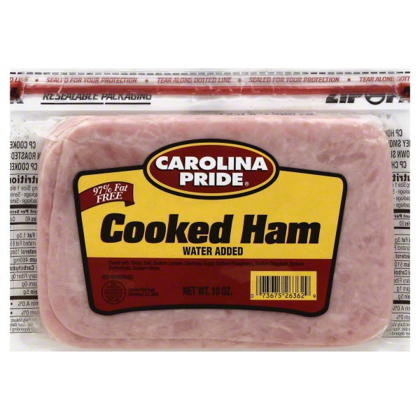 Carolina Pride Cooked Ham, Water Added