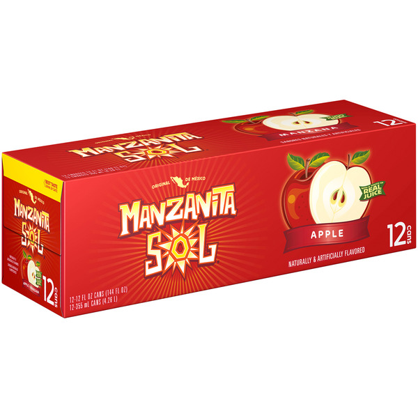 Manzanita Sol - Apple Soda - 24/12 oz can