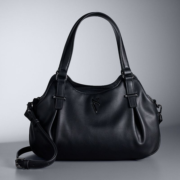Simply Vera Vera Wang Buena Satchel Bag - Black