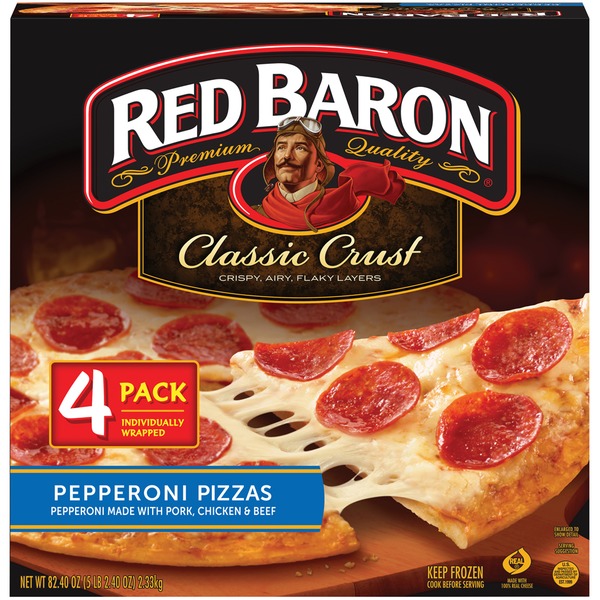 red baron classic crust supreme pizza