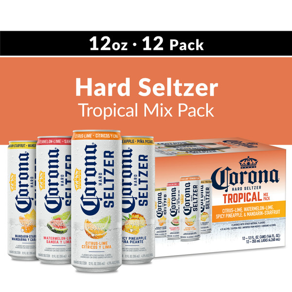 Corona Hard Seltzer Variety 12 Pack Cans Same-Day Delivery or