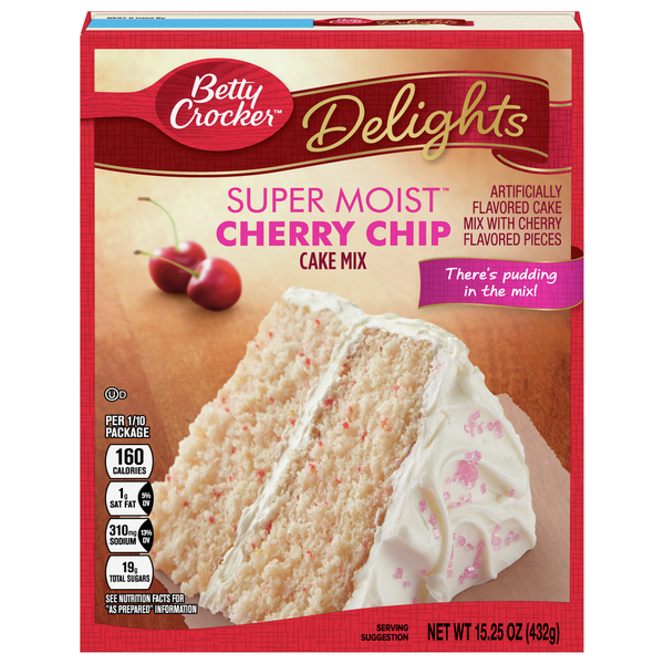 Betty Crocker Cake Mix, Cherry Chip, Delights Same-Day Delivery or