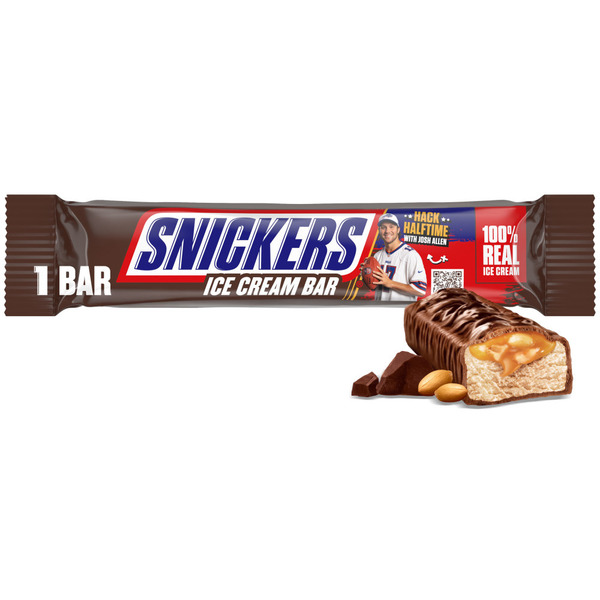 SNICKERS Ice Cream, Chocolatey Caramel Peanut Butter Ice Cream Bar