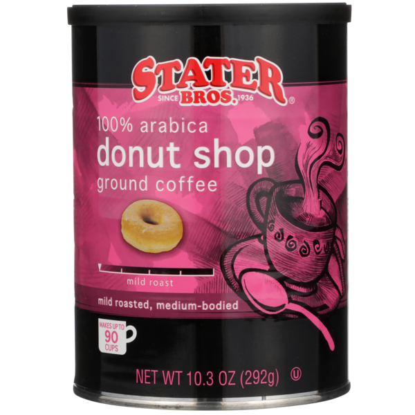 Stater Bros Mild Roast Donut Shop 100 Arabica Ground Coffee (10.3 oz