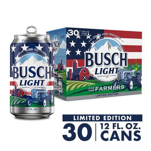 Busch American Lager Beer 30 Pack, 12 Fl Oz Cans Same-Day Delivery