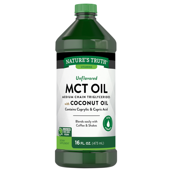 Nature's Truth MCT Oil, Unflavored Same-Day Delivery or Pickup Nature's Truth MCT Oil, Unflavored Same-Day Delivery or Pickup