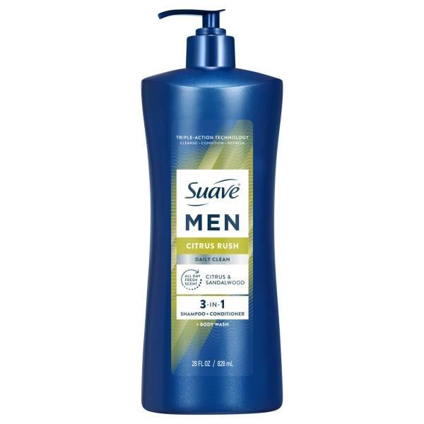 Suave 3-In-1 Shampoo Conditioner Body Wash Citrus Rush Same-Day