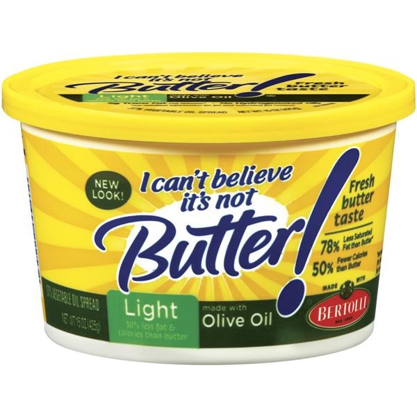 I Can't Believe It's Not Butter Light W/Olive Oil Spread (15 oz) from