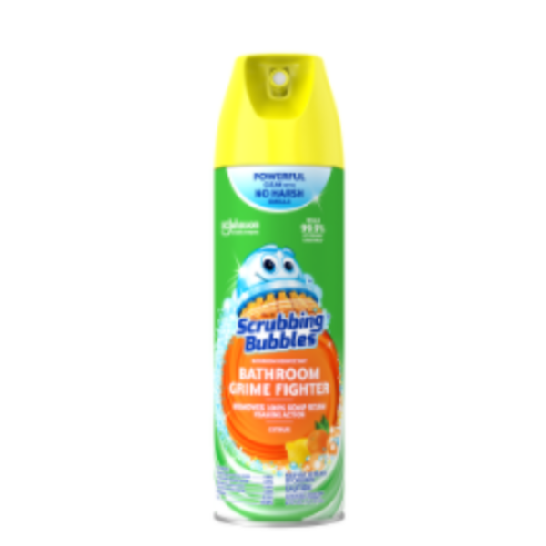 Scrubbing Bubbles - Bathroom Grime Fighter Disinfectant Citrus Aerosol - 20 oz