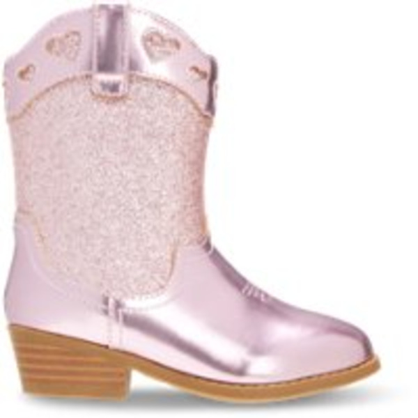 Magellan Outdoors Toddler Girl's Glitter Heart Western Boots, Size 5