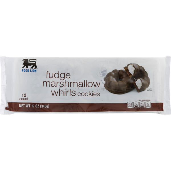 Food Lion Cookies, Fudge Marshmallow Whirls, Bag (12 oz) Instacart