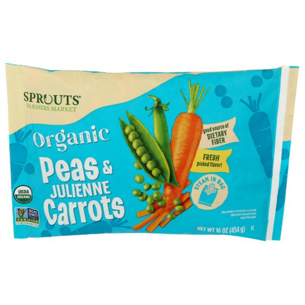Sprouts Organic Peas & Julienne Carrots Mixed Medley