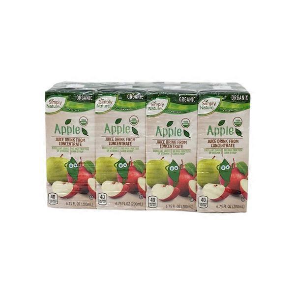 Simply Nature Organic Apple Juice Drink From Concentrate (6.75 fl oz