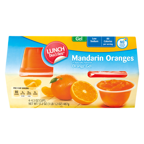 Lunch Buddies Mandarin in Orange Gel Cups