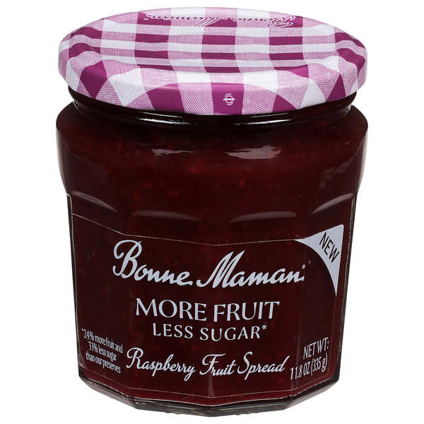 Bonne Maman Fruit Spread, Raspberry, Less Sugar, More Fruit