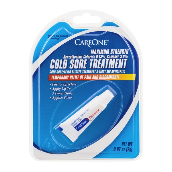 careone cold sore treatment maximum strength 0 07 oz from giant